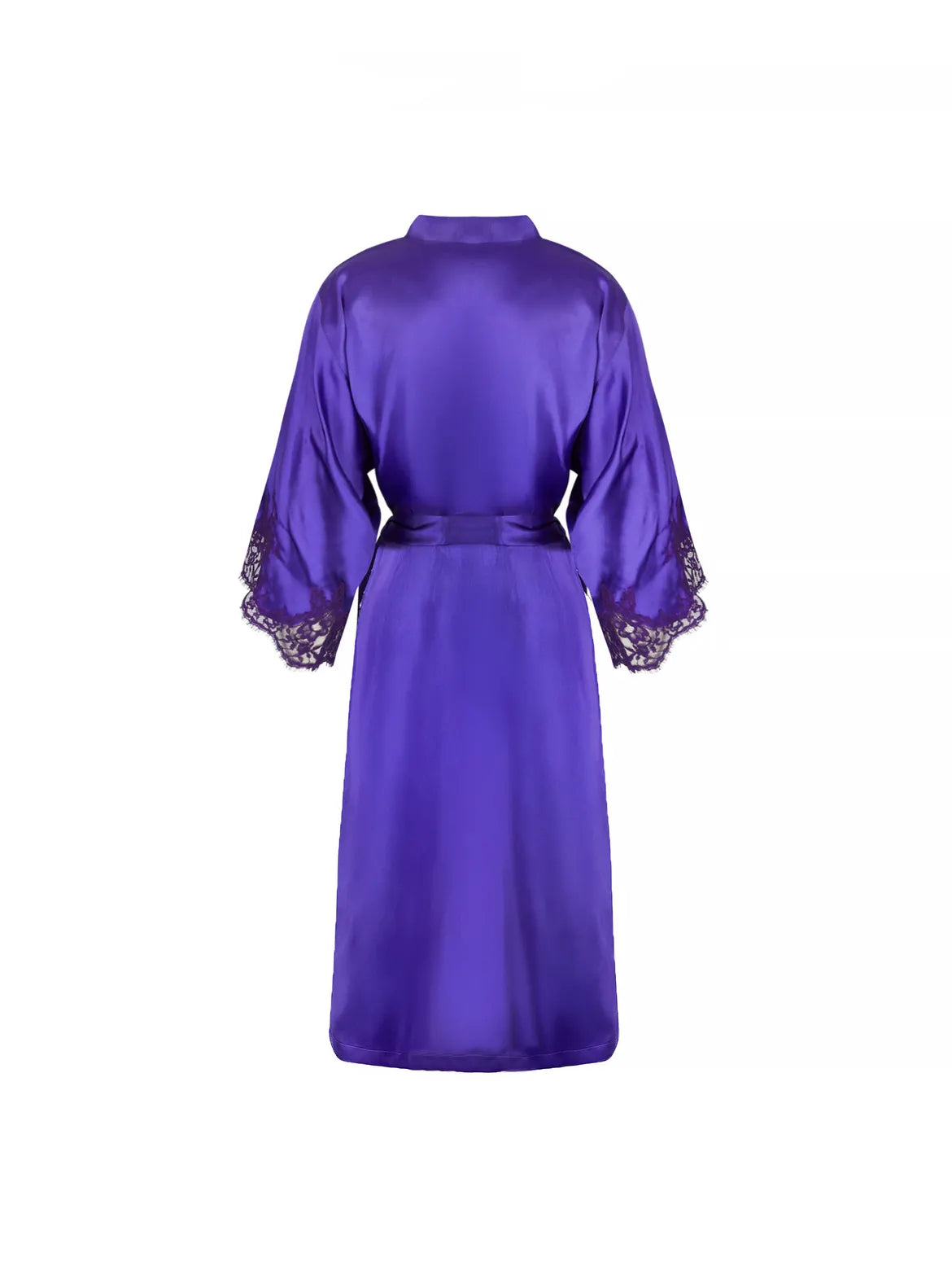 Mid-length Negligee Gown in Ocean Bleu