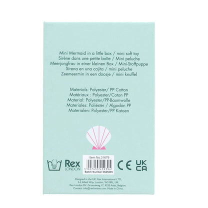 Rex B2B - UK - Mini soft toy in a little box - Mermaid