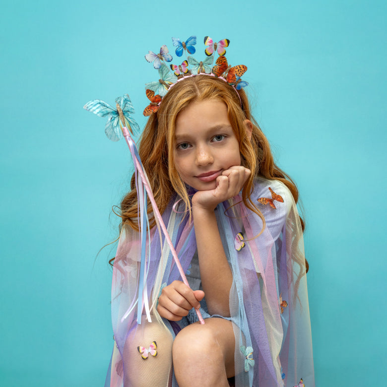 Butterfly Cape | Mimi and Lula | Multi Pastel Colour
