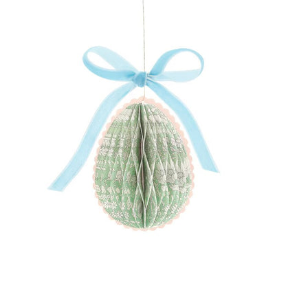 Meri Meri x Liberty Paper Honeycomb Egg Decorations (Set of 6) | Liberty Easter Decorations