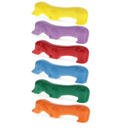 Rex B2B - UK - Dog shaped crayons (set of 6) - Sunny Sausage Dog