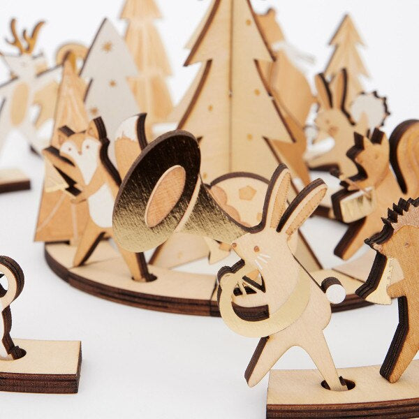 Meri Meri Wooden Marching Band Advent  Calender Suitcase