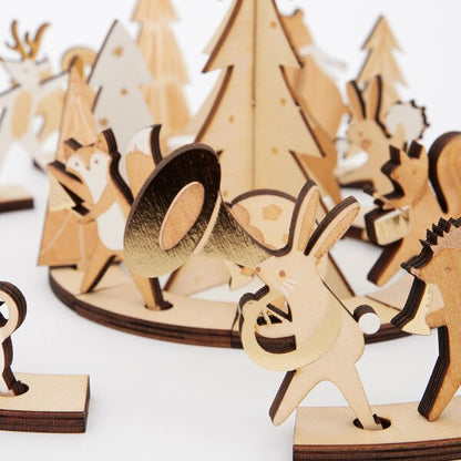 Meri Meri Wooden Marching Band Advent  Calender Suitcase