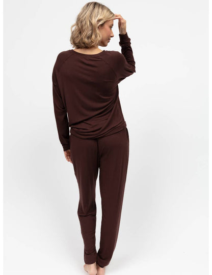 Cyberjammies - Claudia Chocolate Jersey Slouch Pyjama Set