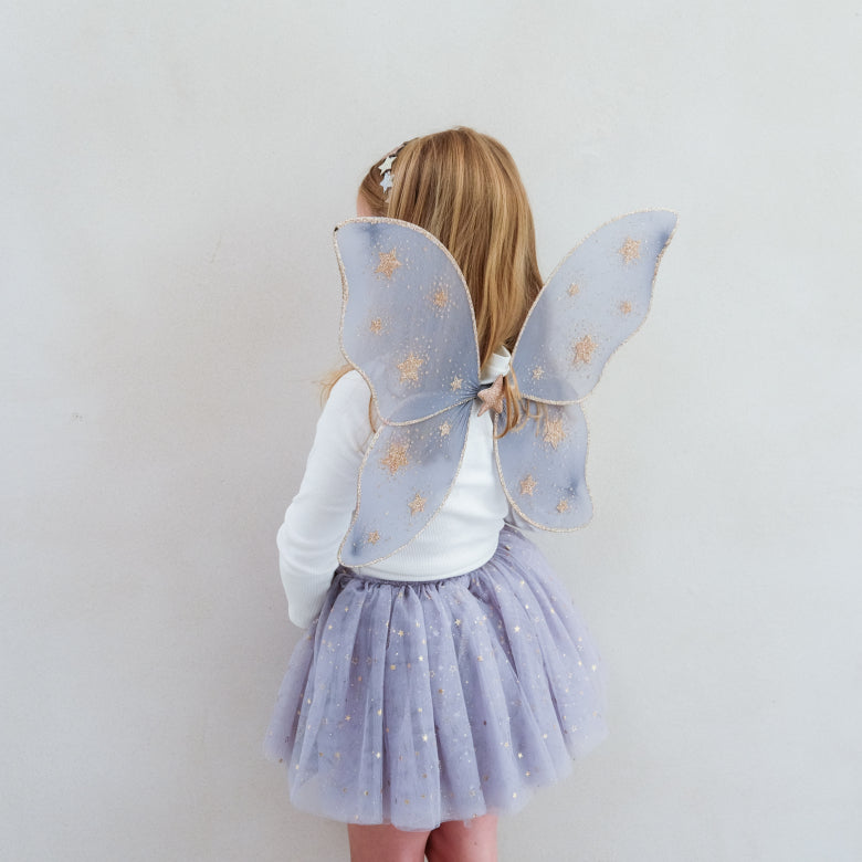 Mimi & Lula Starry Night Fairy Wings Grey | Children’s Dress Up Wings