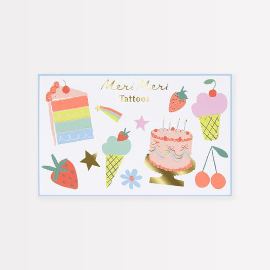 Meri Meri Birthday Temporary Tattoos