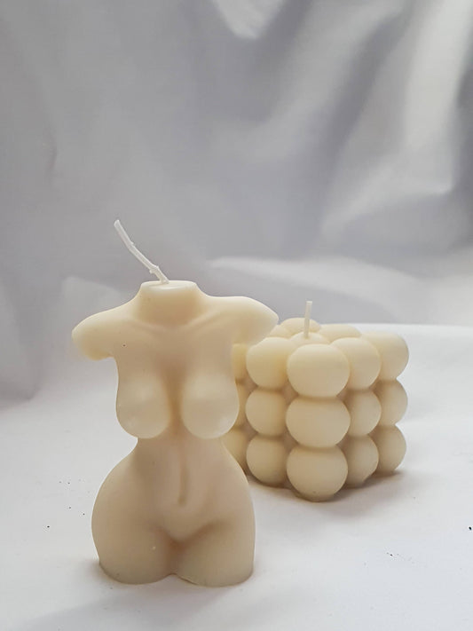 Female Torso Candle Handmade Soy Wax Candle