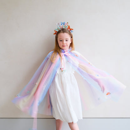 Butterfly Cape | Mimi and Lula | Multi Pastel Colour