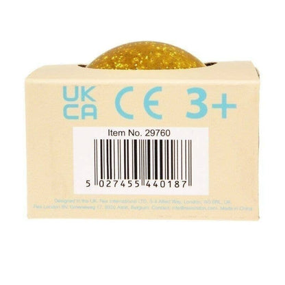 Rex. Glitter Bouncy Ball - Gold Dog
