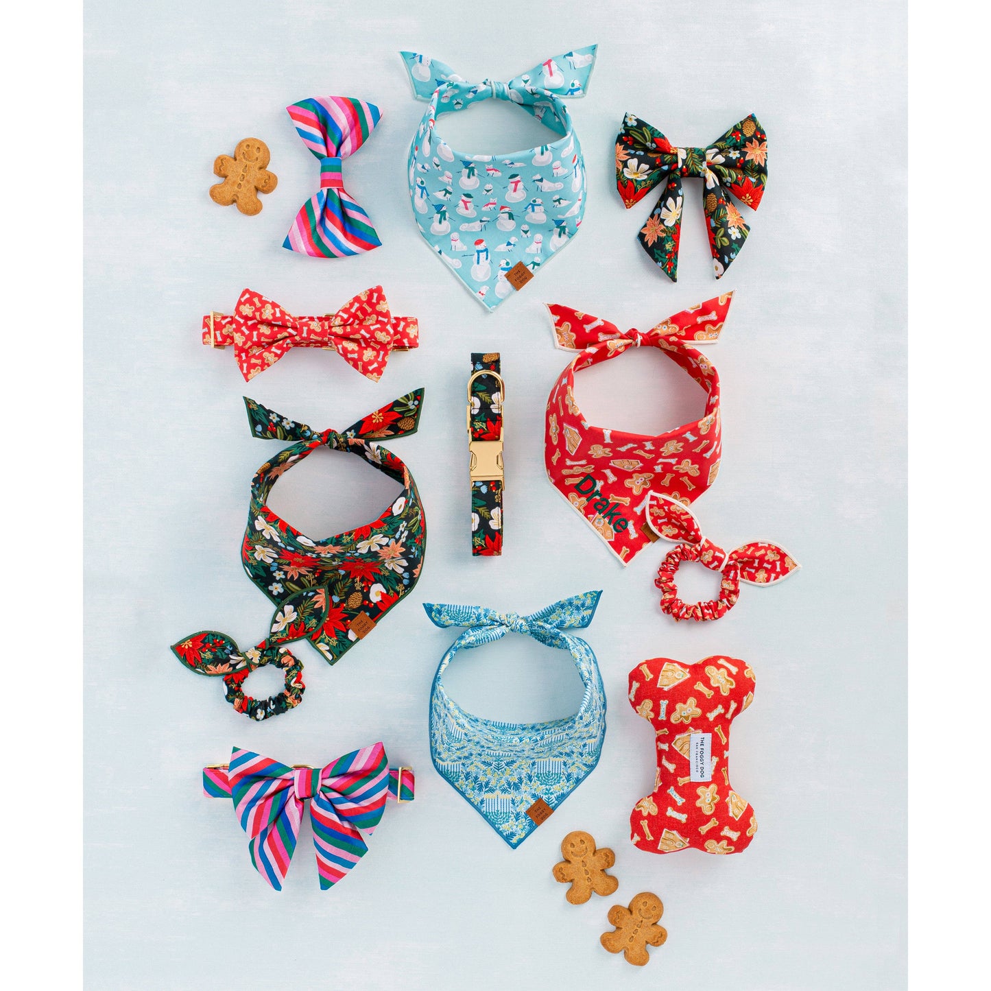 The Foggy Dog - Flora Menorah Dog Bandana