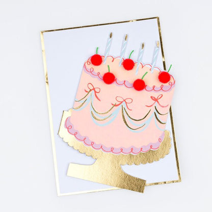 Meri Meri Cherry Cake Birthday Card