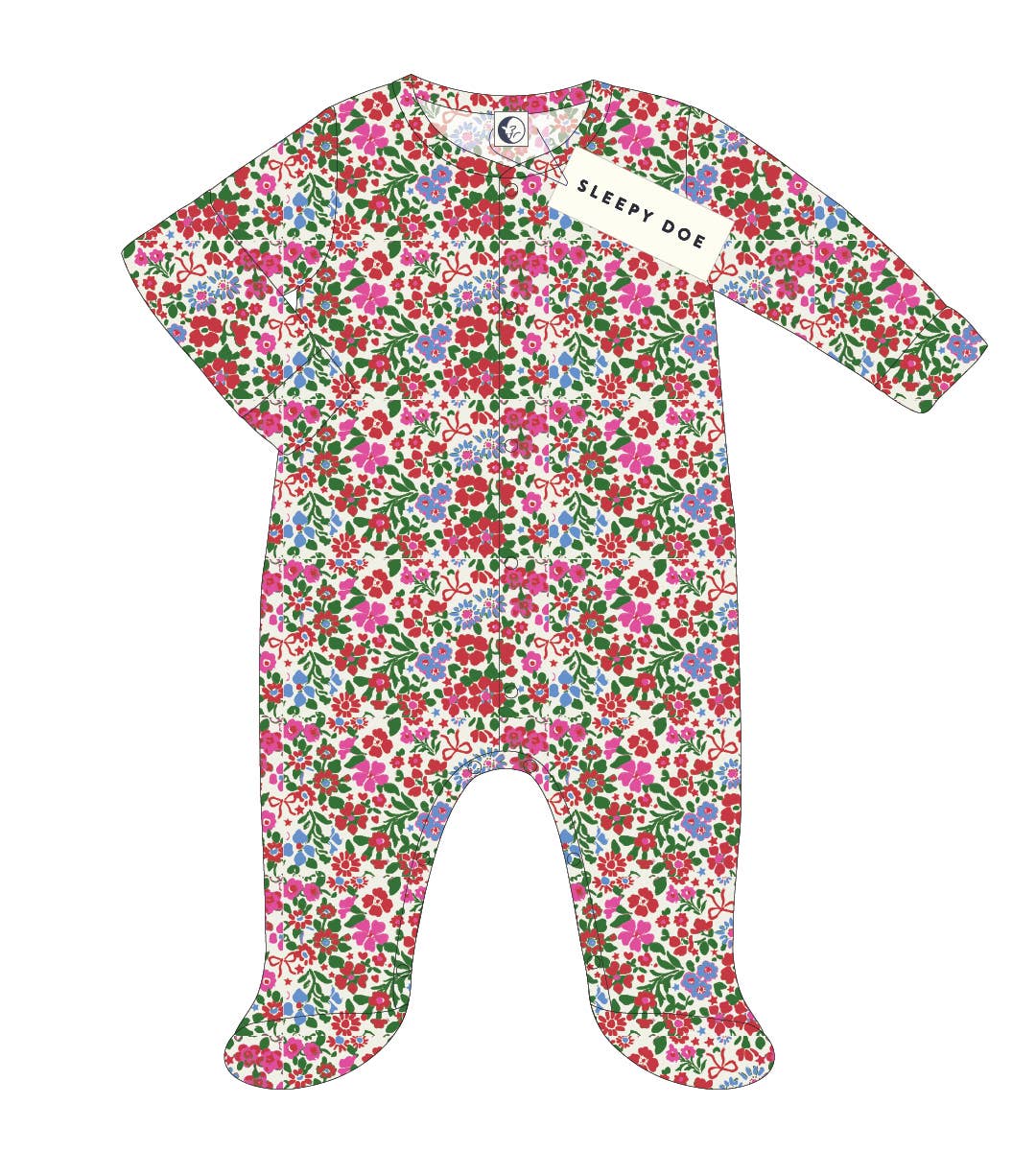 Sleepy Doe -  BABY SLEEPSUIT | FLORAL