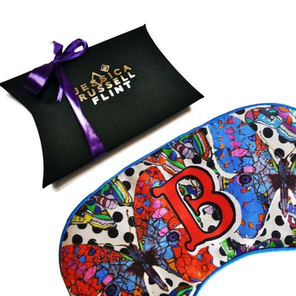 Jessica Russell Flint - Silk Eye Mask / "B for Butterfly"