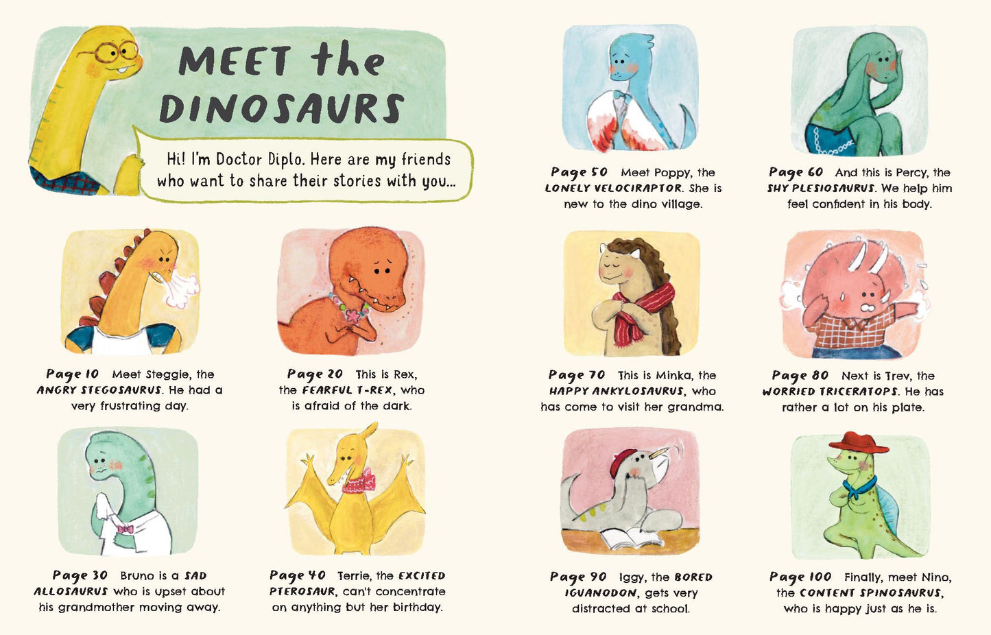 LITTLE DINOSAURS BIG FEELINGS.  Hardback. Swapna Haddow & Dr Diplo