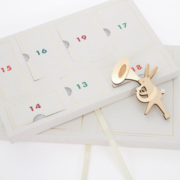 Meri Meri Wooden Marching Band Advent  Calender Suitcase