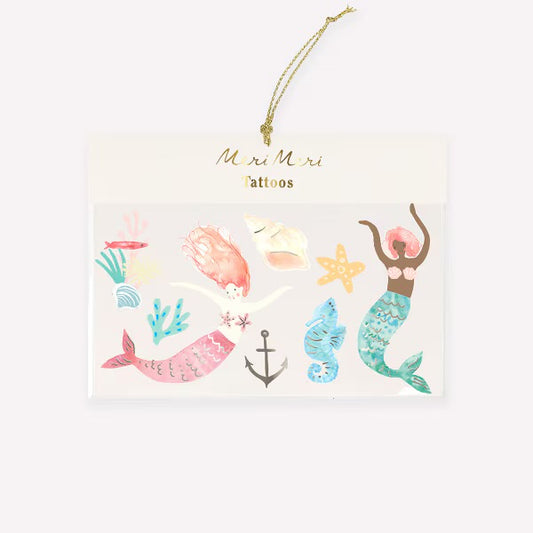 Meri Meri Large Mermaid Temporary Tattoos