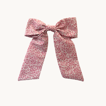 Women's Floral Bow Hair Clip in Liberty Print