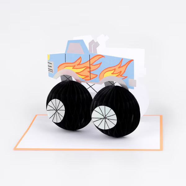 Meri Meri Monster Truck Birthday Card | Kids Monster Truck Birthday Card