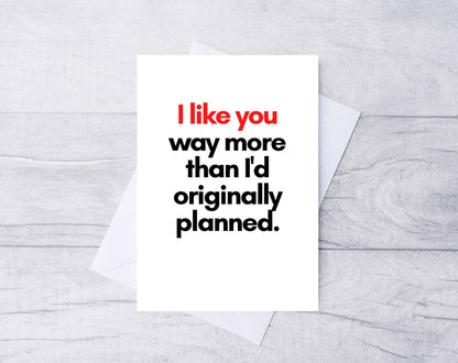 More than I planned  Card