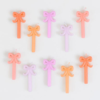 Meri Meri Bow Birthday Candles | Mini Bow Party Candles (10 Pack)