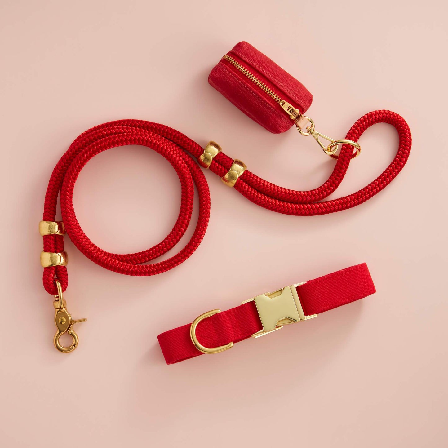The Foggy Dog - Ruby Valentine's Day Waxed Canvas Poop Bag Dispenser