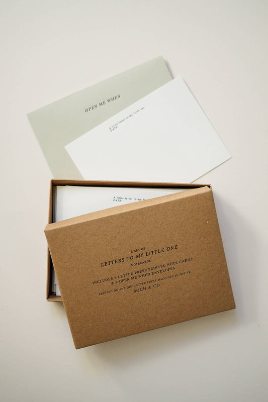 soch and co - Letters to my little one notecard set