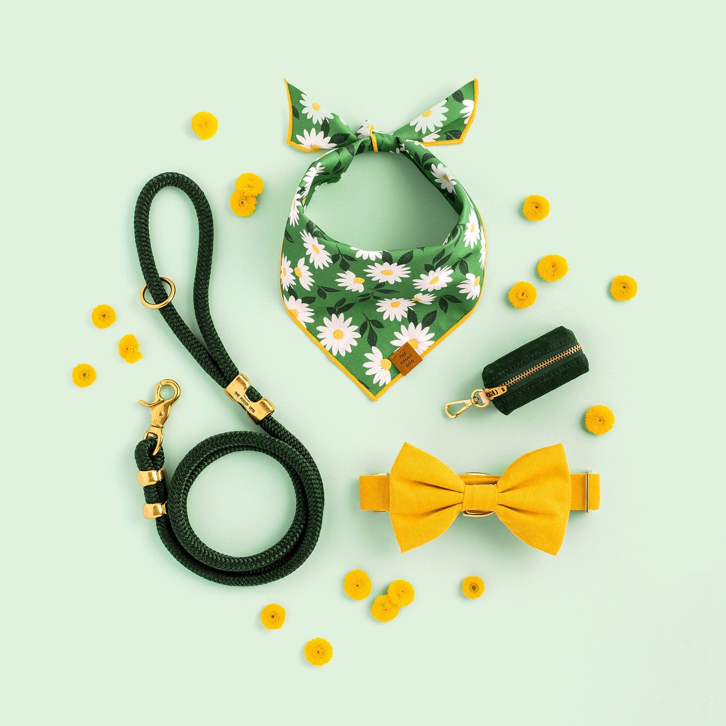 The Foggy Dog - Evergreen Waxed Canvas Poop Bag Dispenser