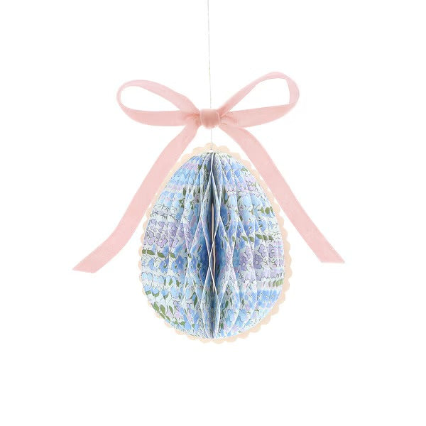 Meri Meri x Liberty Paper Honeycomb Egg Decorations (Set of 6) | Liberty Easter Decorations