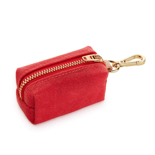 The Foggy Dog - Ruby Valentine's Day Waxed Canvas Poop Bag Dispenser