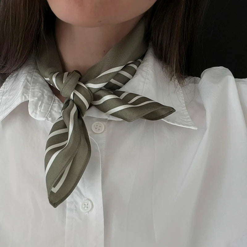 Lescarf 50cm Silk Scarf Forest Green