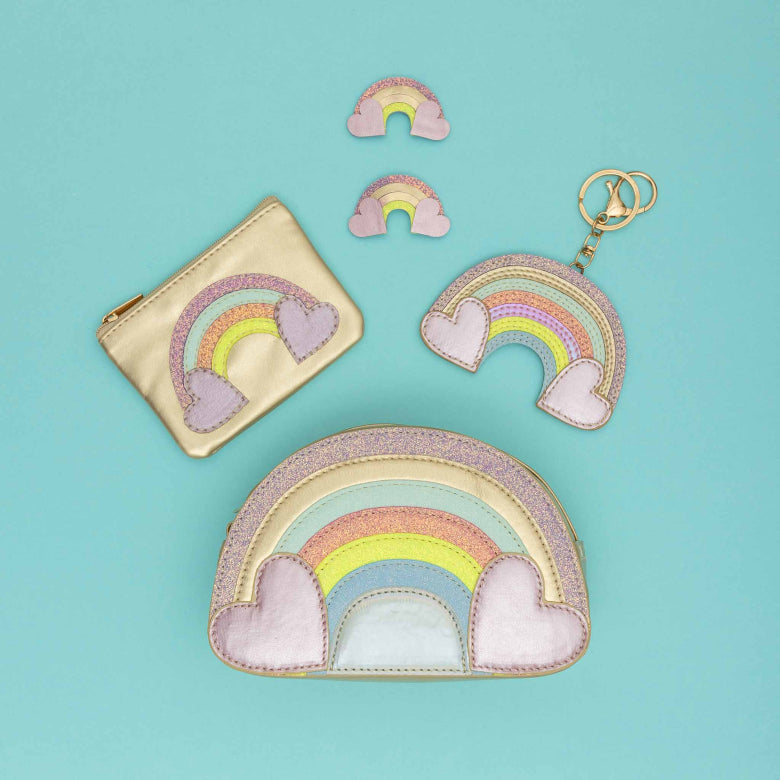 Mimi & Lula Rainbow Zip Purse | Kids Rainbow Coin Pouch