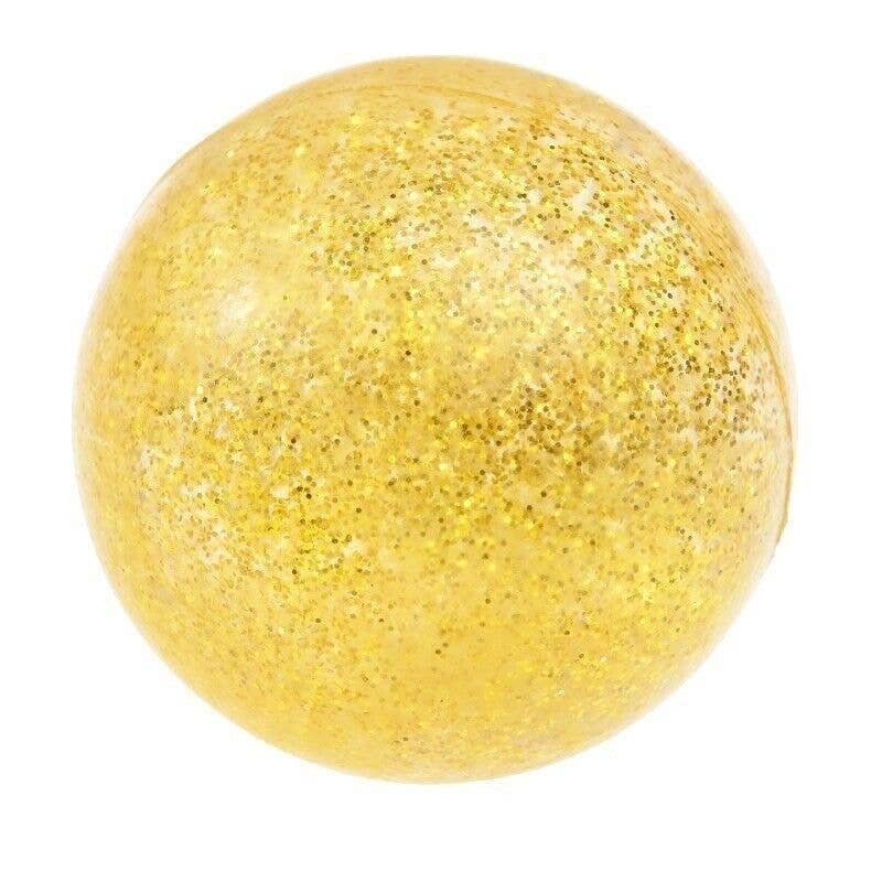 Rex. Glitter Bouncy Ball - Gold Dog