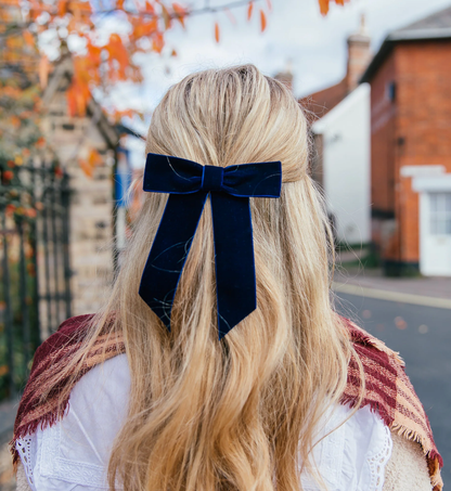 Women's Velvet Bow Hair Clip