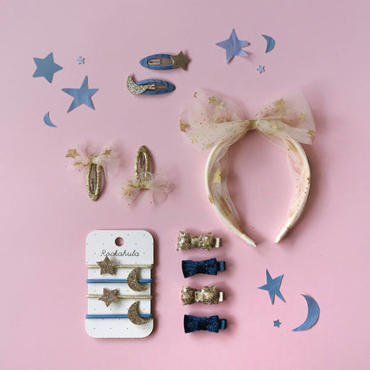 Rockahula Sequin and Velvet Mini Bow Clip