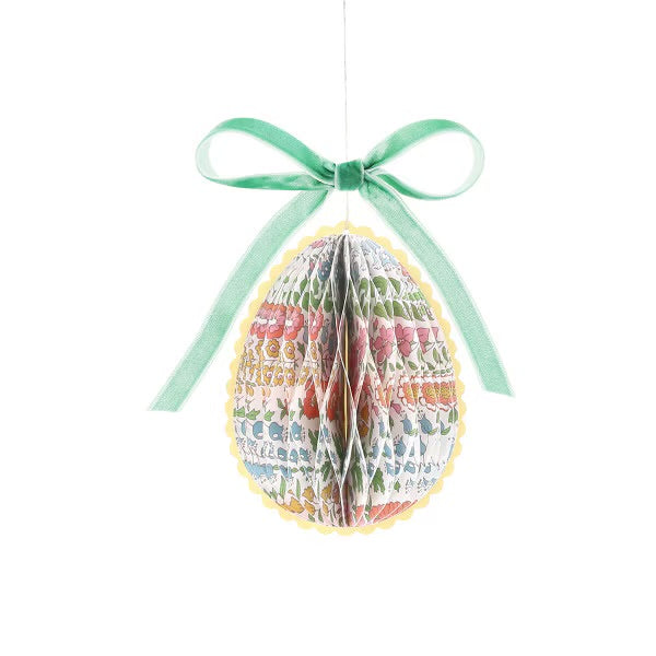 Meri Meri x Liberty Paper Honeycomb Egg Decorations (Set of 6) | Liberty Easter Decorations