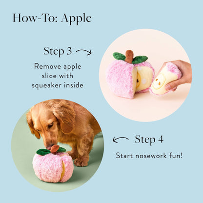 The Foggy Dog - Apple Interactive Snuffle Dog Toy