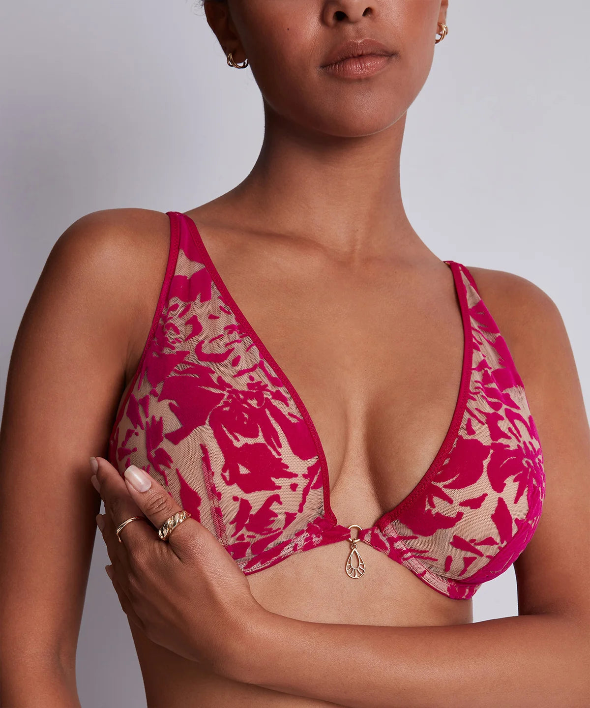 Aubade Wild Vibration Underwired Triangle Bra – Hot Pink