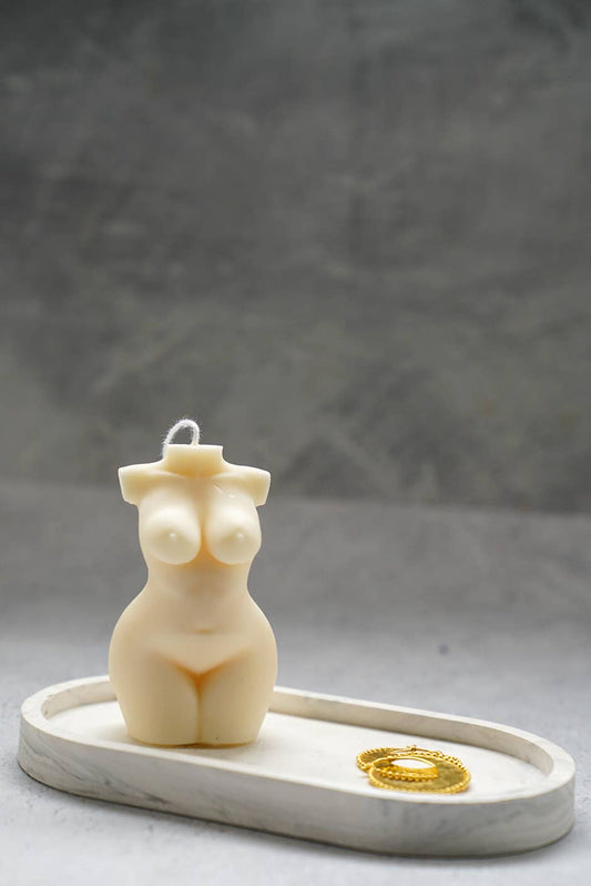Curvy Lady Torso Handmade Soy Wax Candle