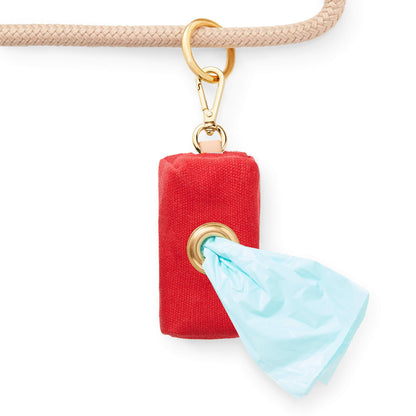 The Foggy Dog - Ruby Valentine's Day Waxed Canvas Poop Bag Dispenser