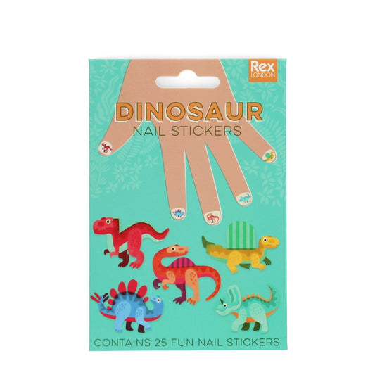 Rex London UK - Children's Nail Stickers - Dinosaur
