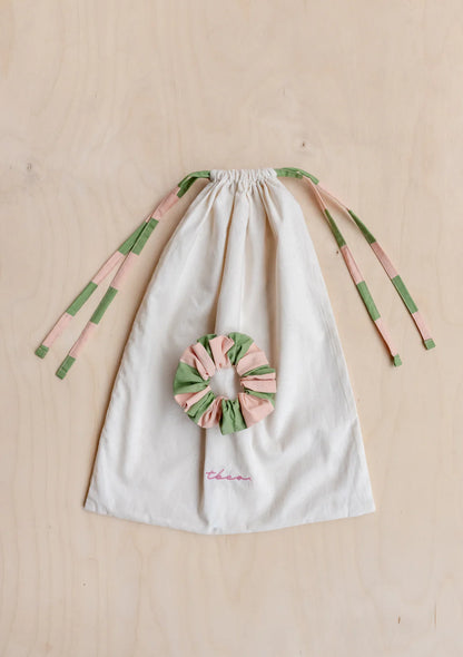 TBCo Green & Pink Cropped Cotton Pyjama