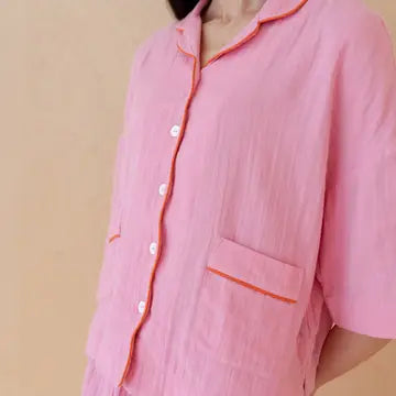 TBCo - Cotton Pyjamas in Pink Scallop