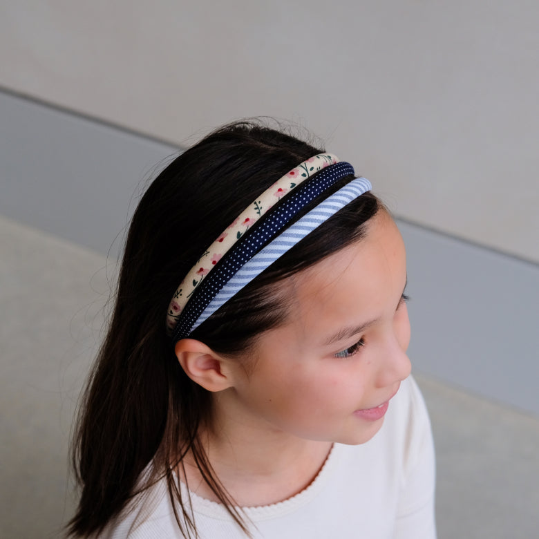 Mimi & Lula Mon Cheri Alice Band Pack | Floral & Stripe Headbands for Children