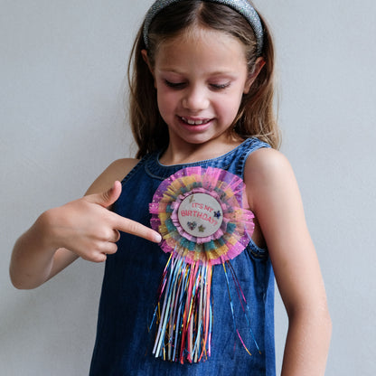 Mimi & Lula “It’s My Birthday” Diva Rosette Badge | Kids Birthday Accessory