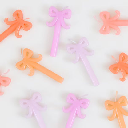 Meri Meri Bow Birthday Candles | Mini Bow Party Candles (10 Pack)