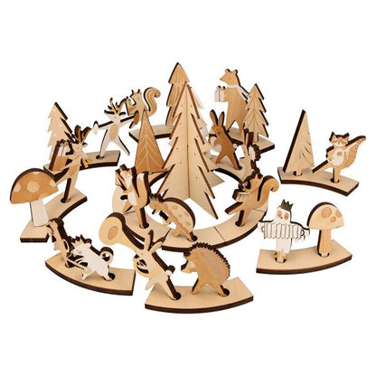 Meri Meri Wooden Marching Band Advent  Calender Suitcase