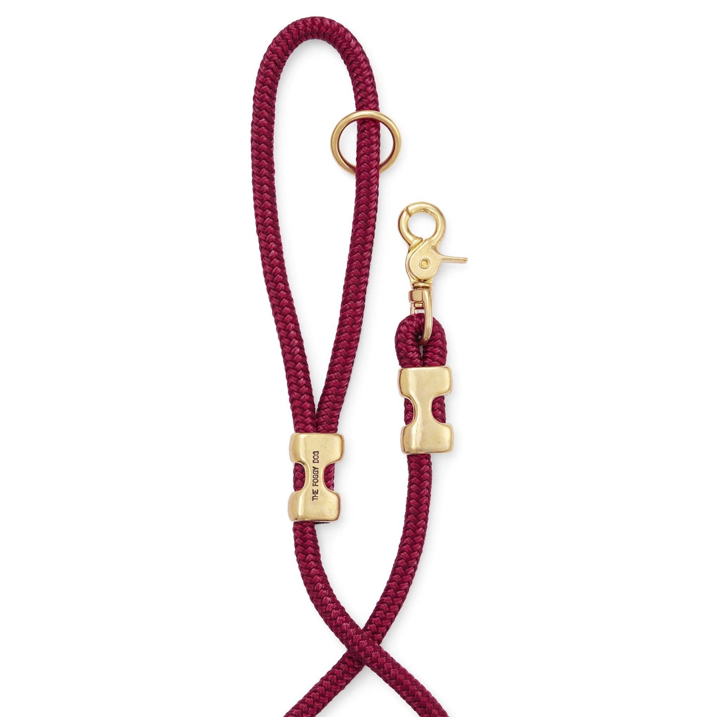 The Foggy Dog - Wine Marine Rope Dog Leash