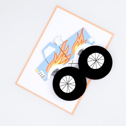Meri Meri Monster Truck Birthday Card | Kids Monster Truck Birthday Card