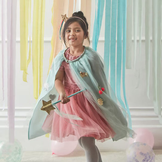 Meri Meri Icon Cape & Wand Dress Up Set | Magical Costume Set for Children