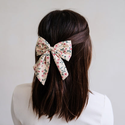 Mimi & Lula Agnes Bow Pack | Floral & Stripe Hair Bows for Children